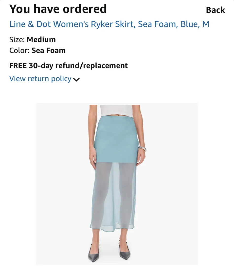 Line & dot maxi skirt - Image 4