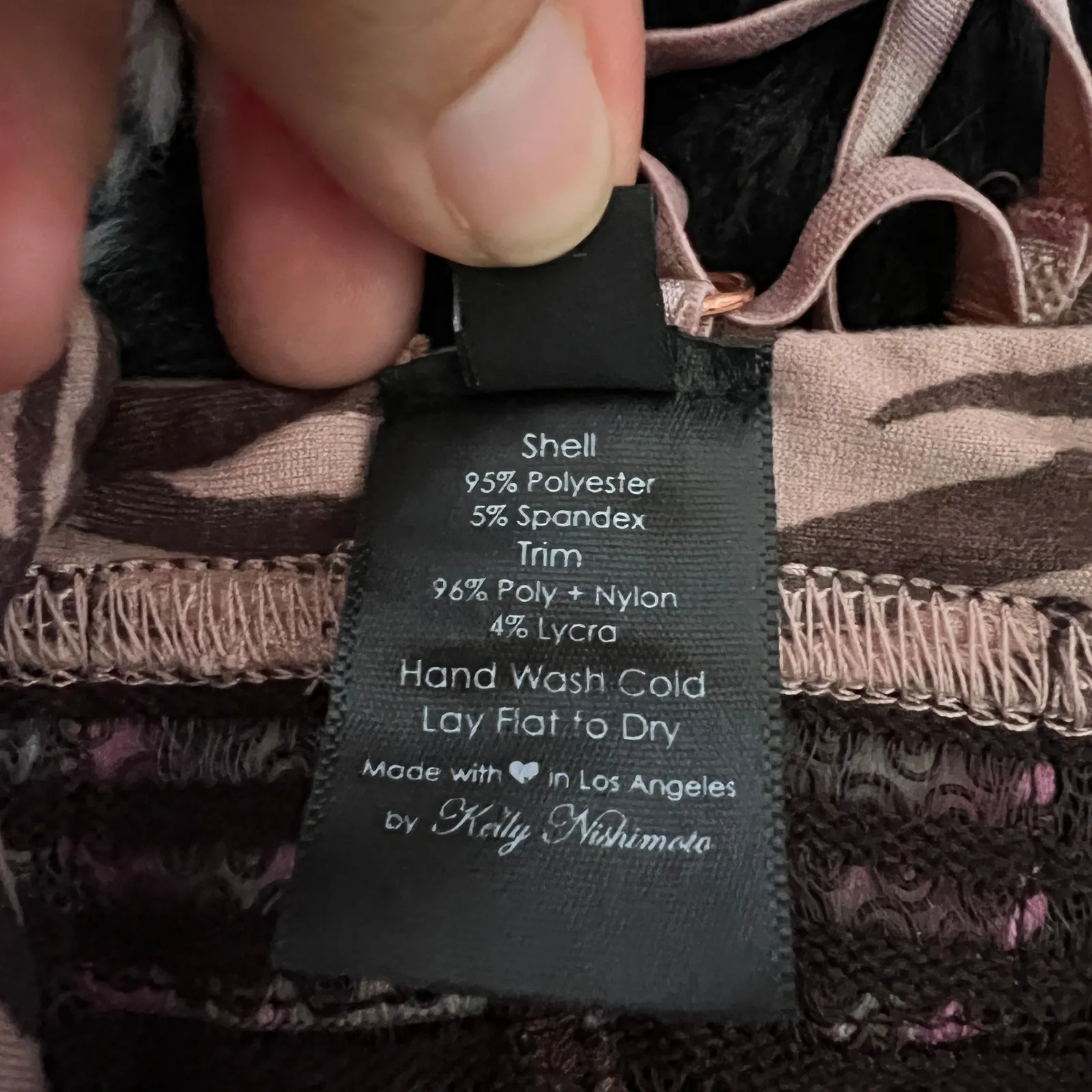 Cute Booty Lounge Bra‎ Zebra Print Y2K Indie Retro Sporty Small Pink - Image 6