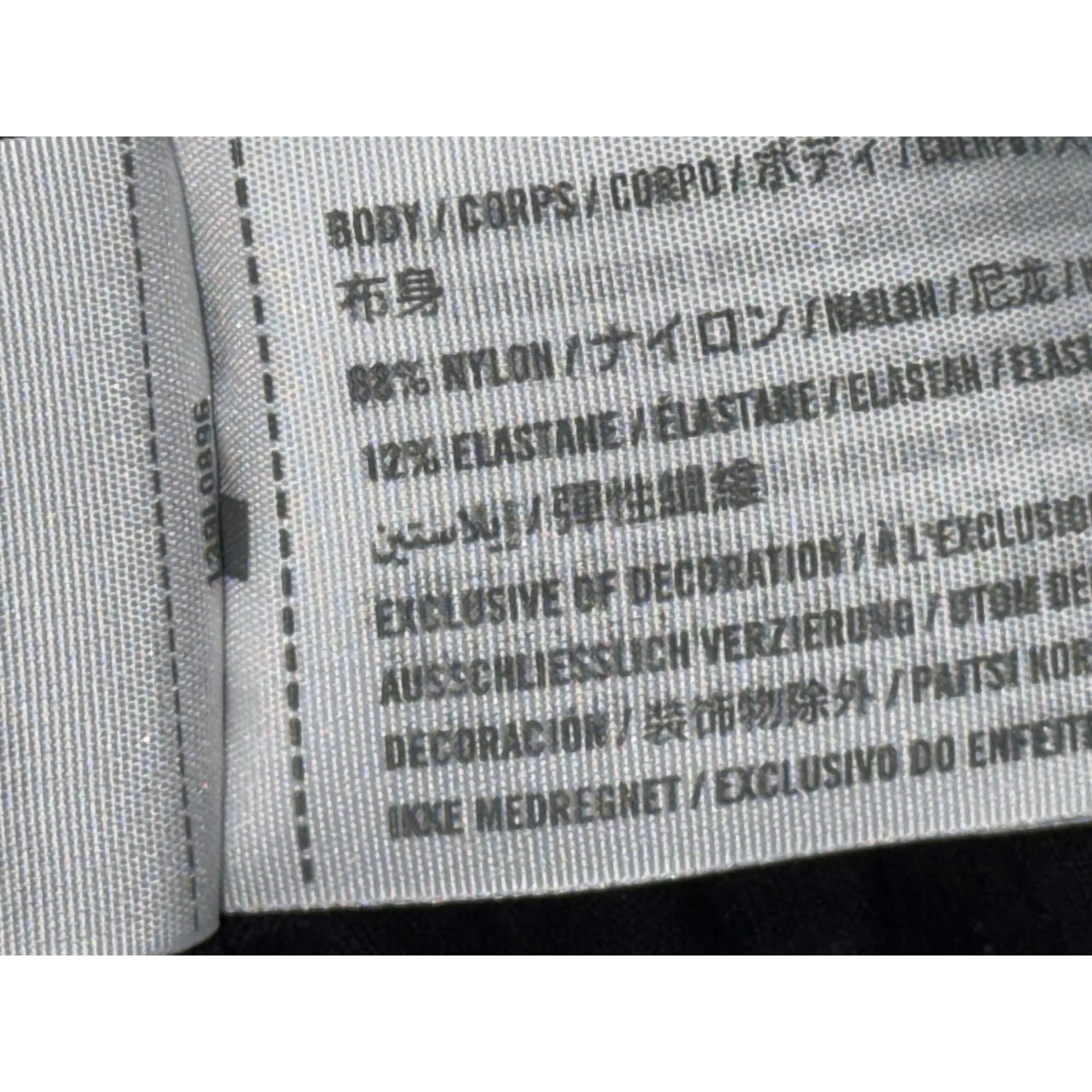 Abercrombie & Fitch Soft AF Black Nylon V-Neck Tee Long Sleeve Top Womens Size S - Image 4