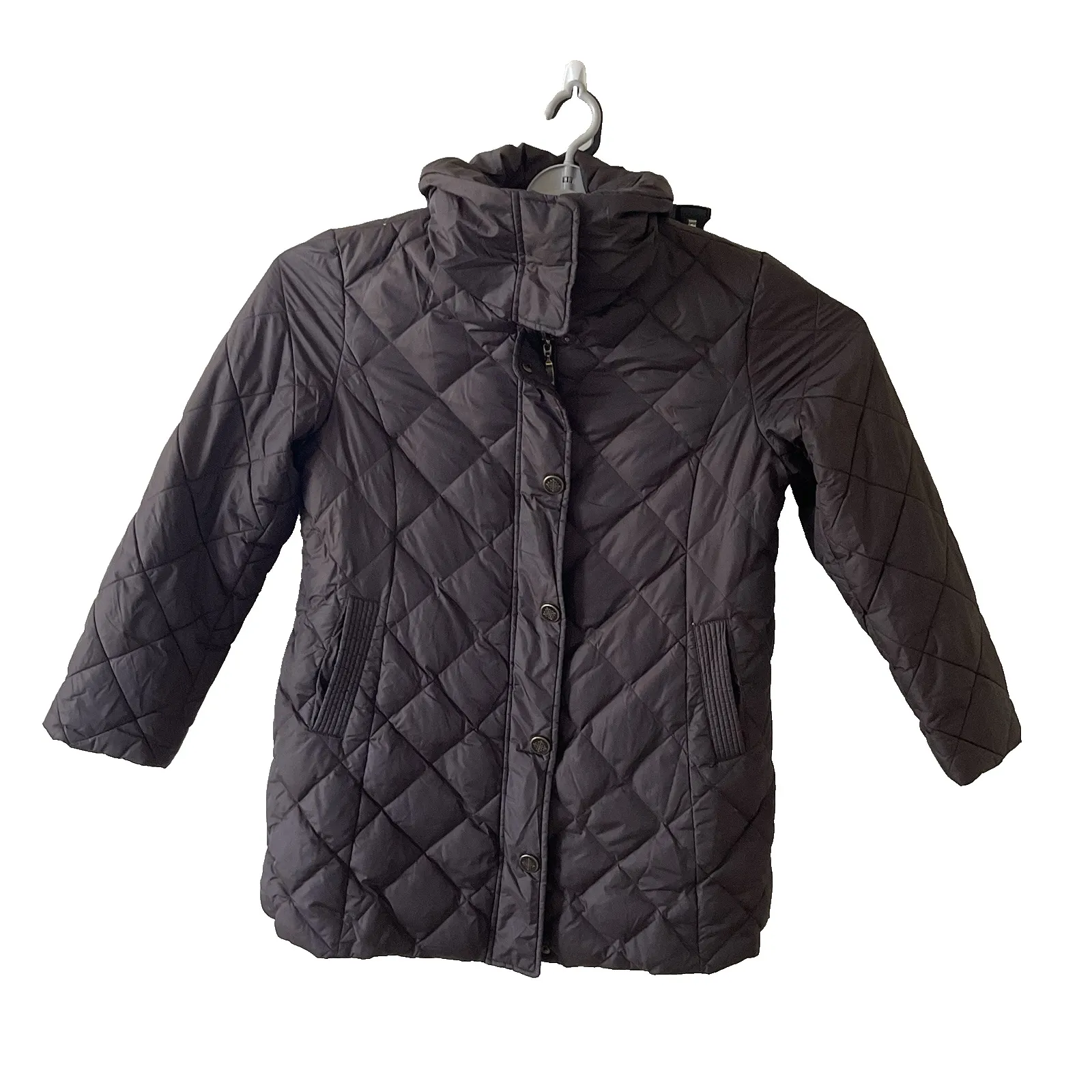 St John's Bay Brown Puffer Down/Feather Filled Knee Length Coat‎ - Image 2