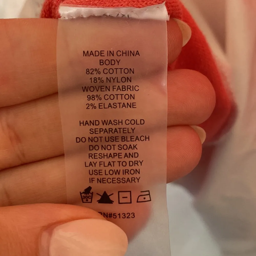 Vince Camuto Sweater Blouse Salmon XL - Image 7