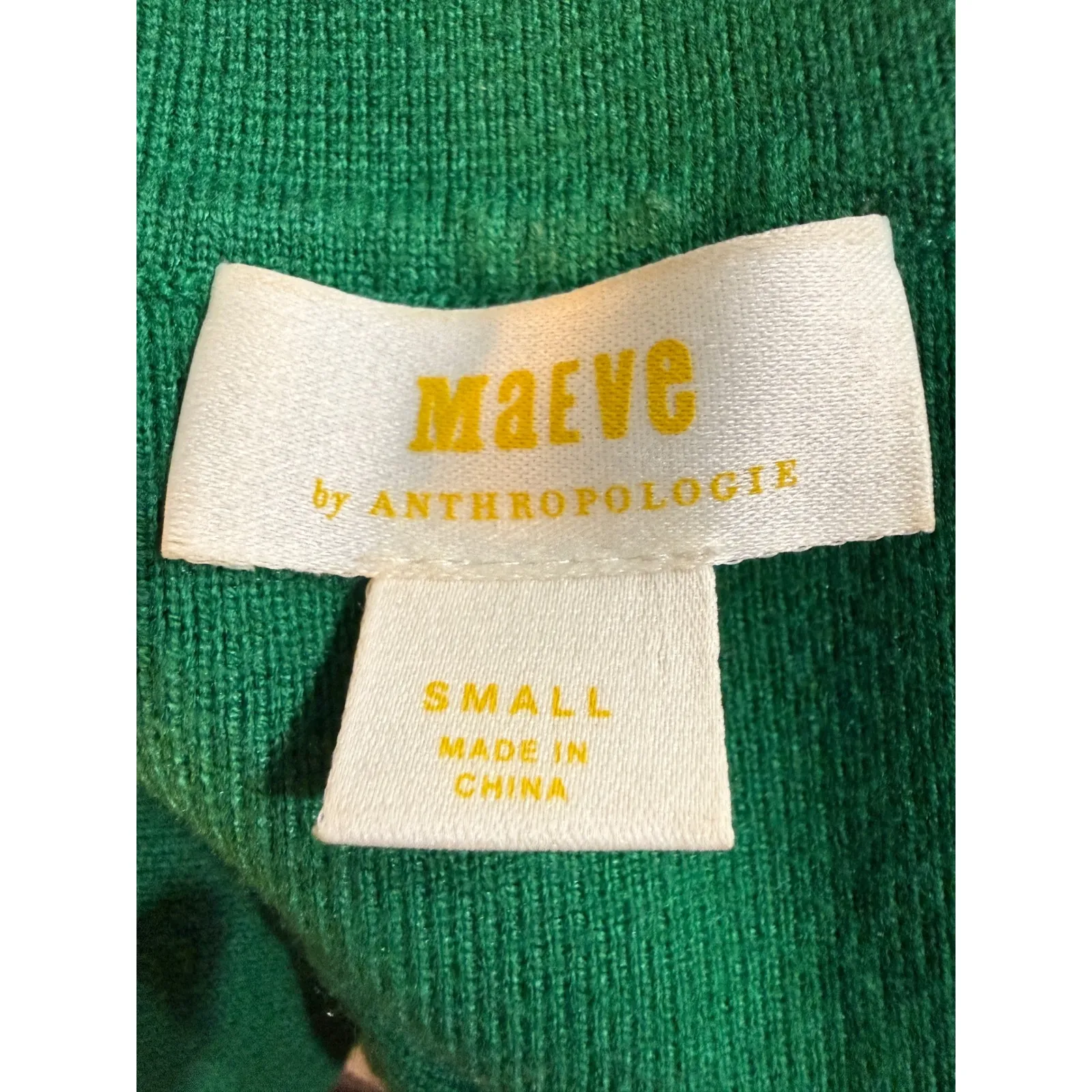 Maeve by Anthropologie Striped Sleeveless Polo Sweater Vest Green White Size s - Image 4