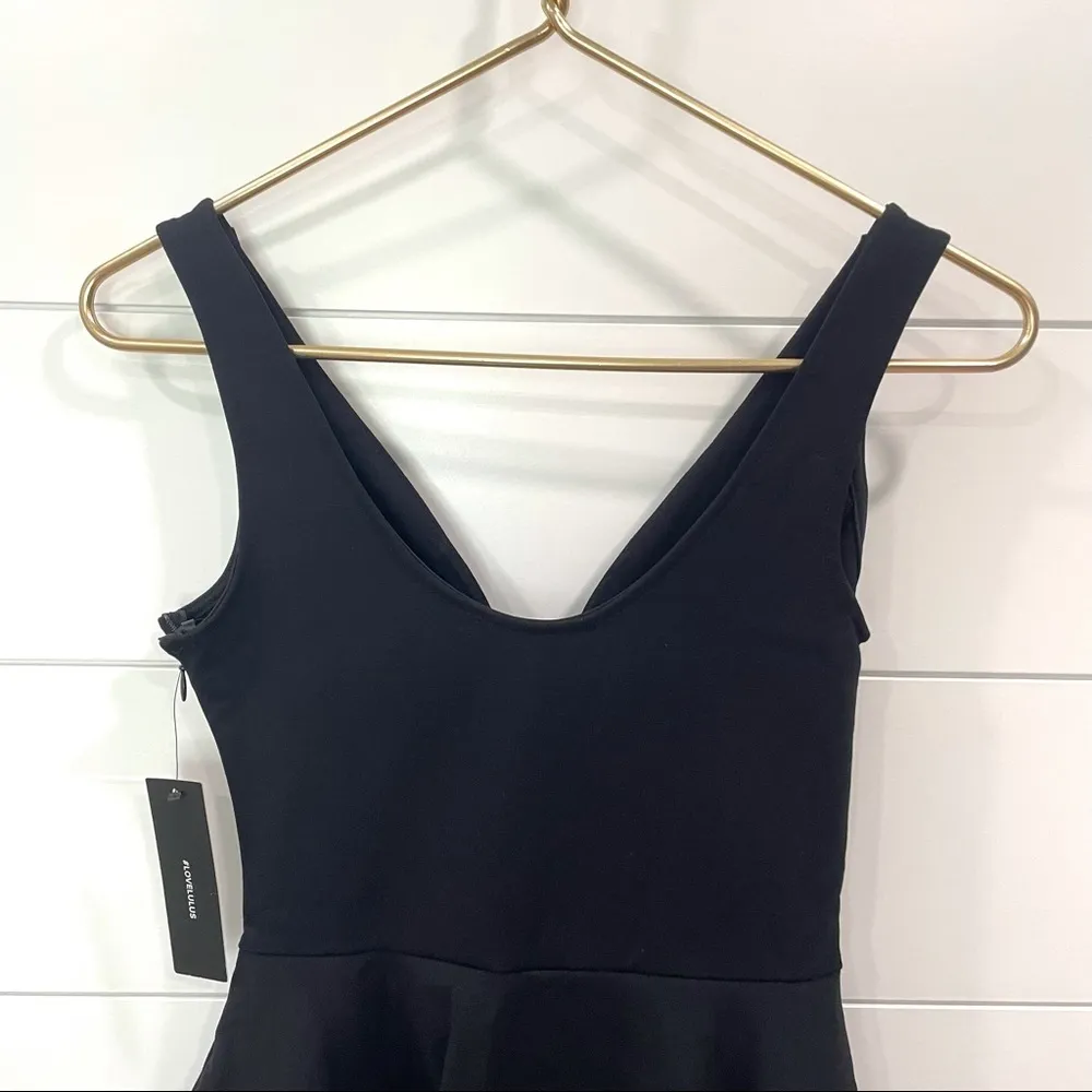 Lulus NWT  I Feel Good Black Skort Dress Size Small - Image 9