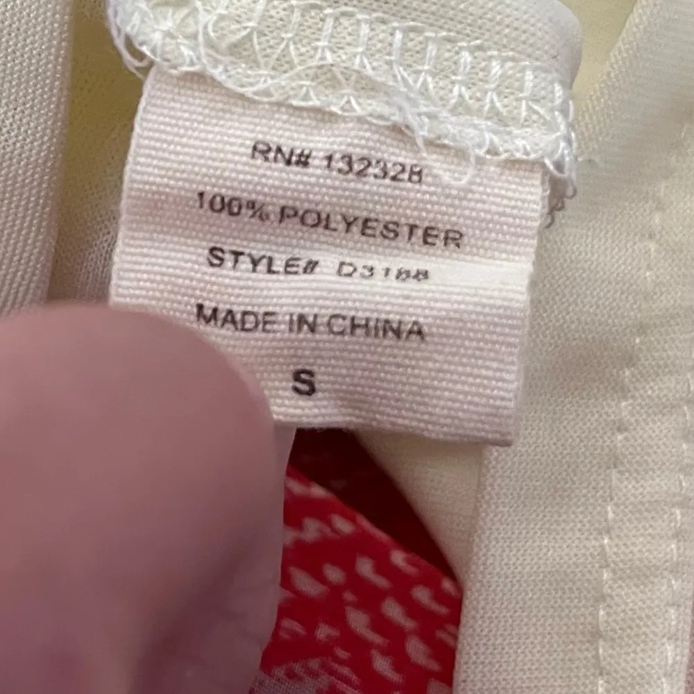 Francesca’s Ezra Shift Dress Sheer Chevron Patterned Pink Small - Image 5