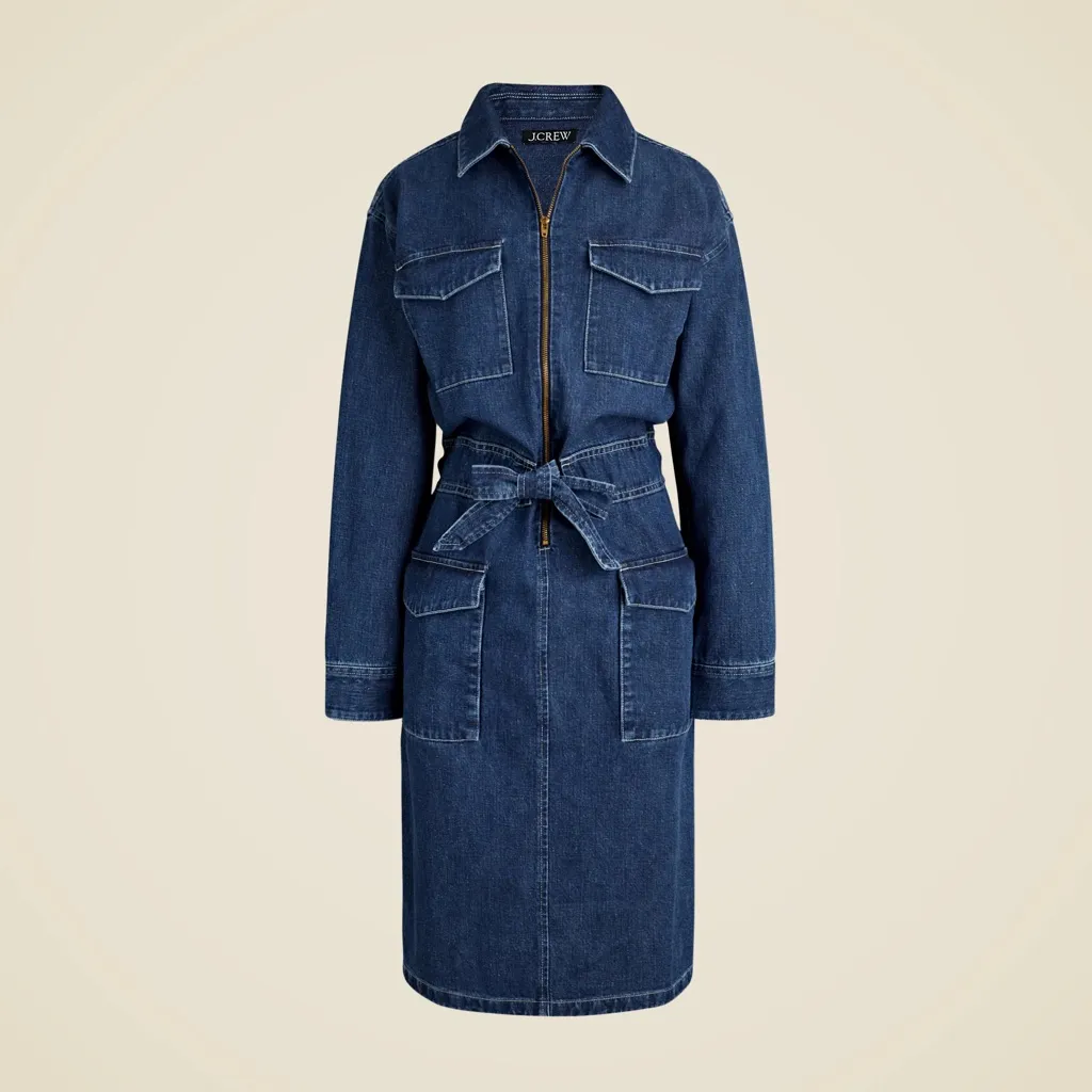 J. Crew Denim Utility Dress 6 NWT NEW - Image 11
