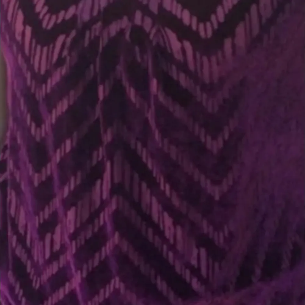 Lucky Brand Camisole Deep Purple Pleated Blouse Spagetti Strap Tank Top Cami - Image 3