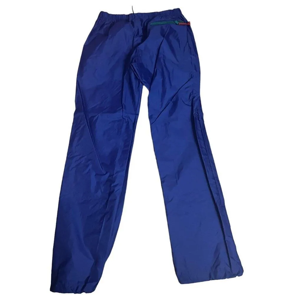 Vintage 90's Sierra Designs Nylon Women Windbreaker/Rain Pants Size Medium Blue - Image 7