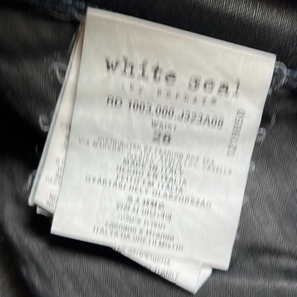 White Seal By Replay Black Coated Italian Skinny Jeans Size 28 - Image 6