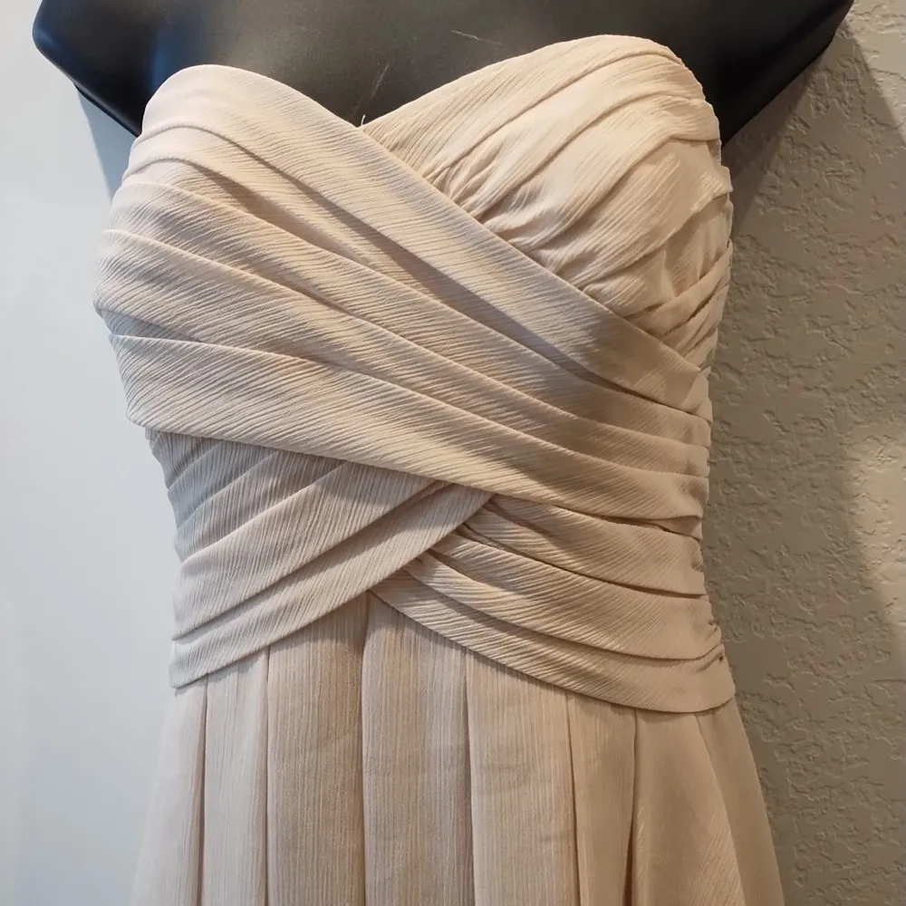 Davids Bridal Knee Length Strapless Bridesmaid/homecoming Dress Size 10 - Image 2