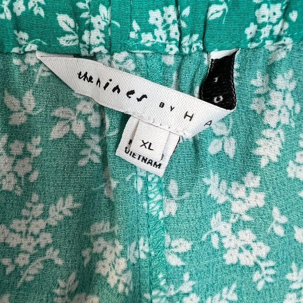 The Nines by HATCH Maternity‎ Jumpsuit XL Green Floral Sleeveless Ruffle New NWT Size undefined - Image 11