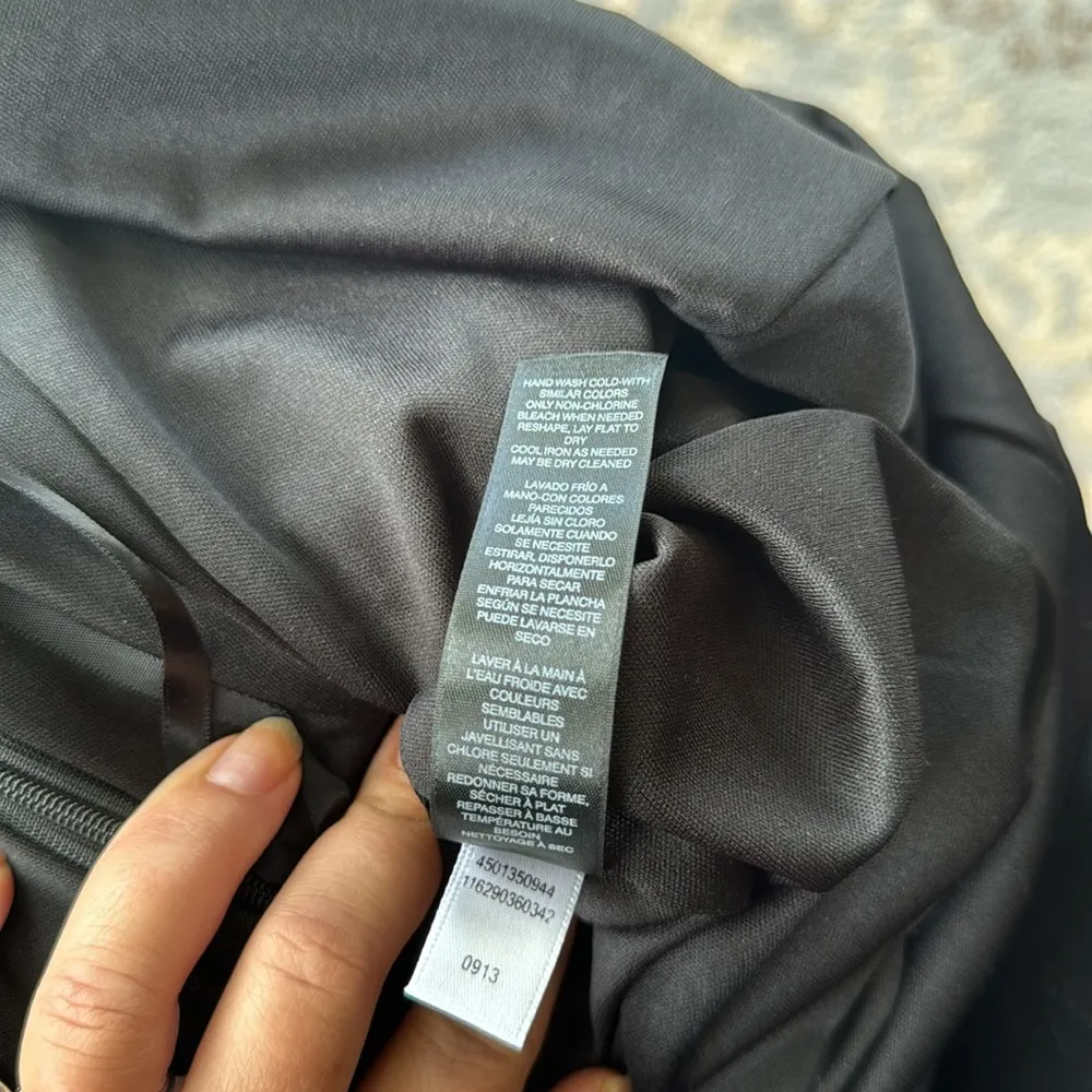 White House Black Market Ponte Knit Fit Flare Dress Black 00 - Image 7