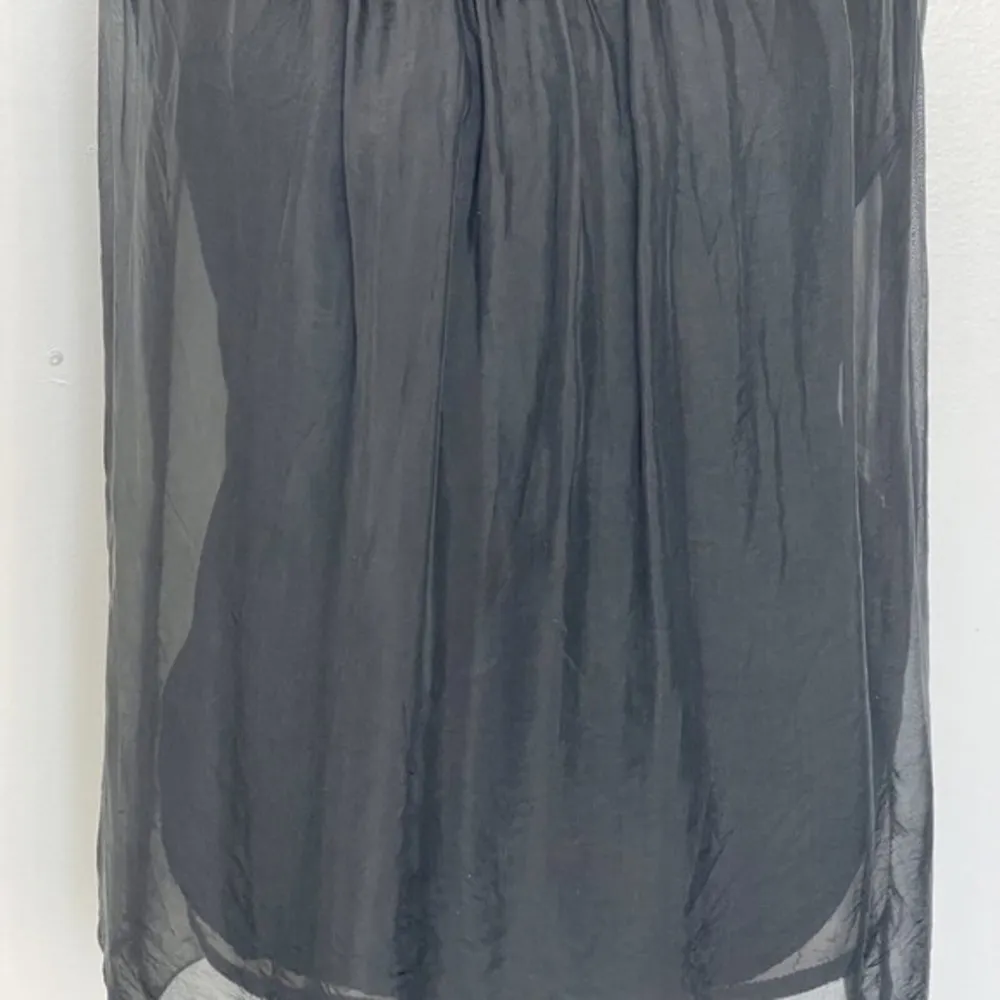 Pinto Ranch Silk Tank Top Womens Black Western Made in Italy Ajah Size Medium - Image 7