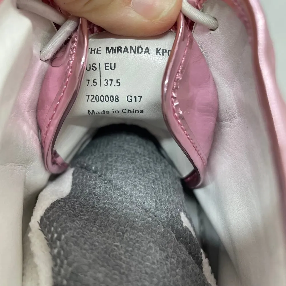 Katy Perry The Miranda Pink Metallic Hi-Top Light Up Shoes Size 7.5 - Image 8