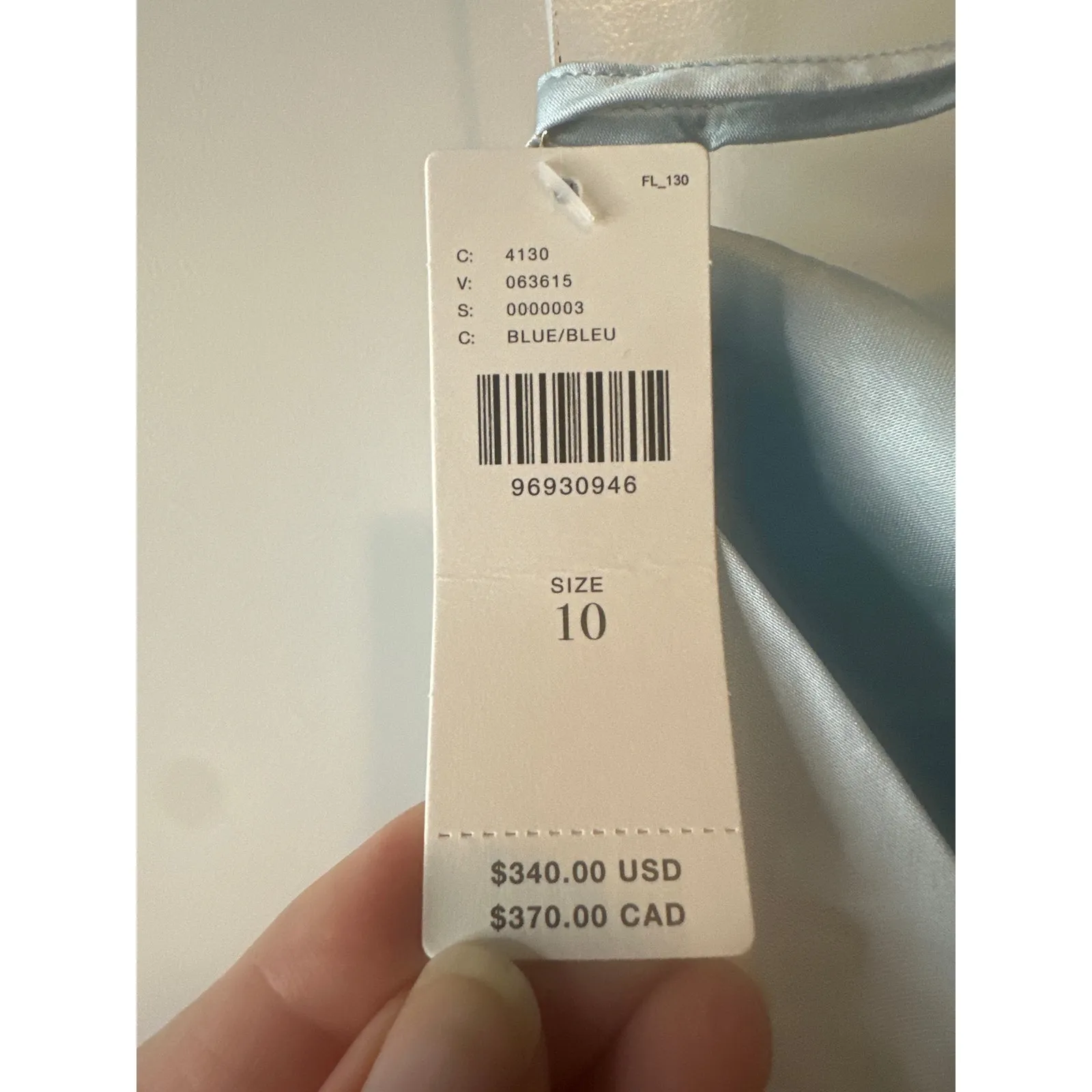 Shona Joy NWT Labyrinth One Shoulder Silky Lace Maxi Dress Blue Size 10 - Image 10