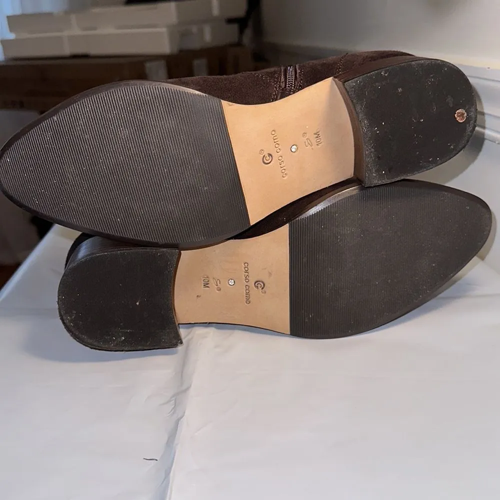 Women’s Corso Como Brown Suede Booties, Size 10 - Image 9