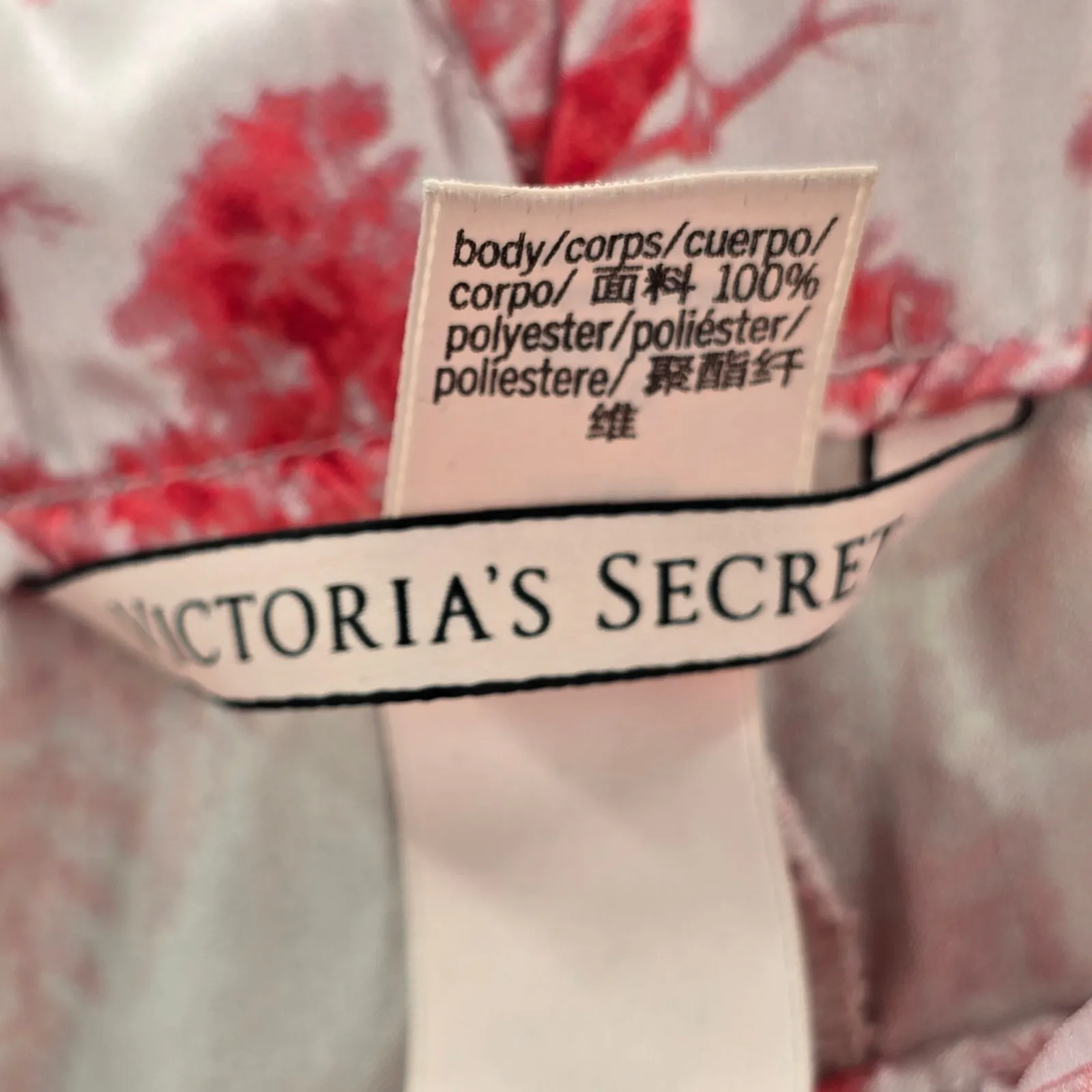 Victoria Secret Pink Floral Animal Print Vintage Y2K Pullon Pajama Pants L Large - Image 7