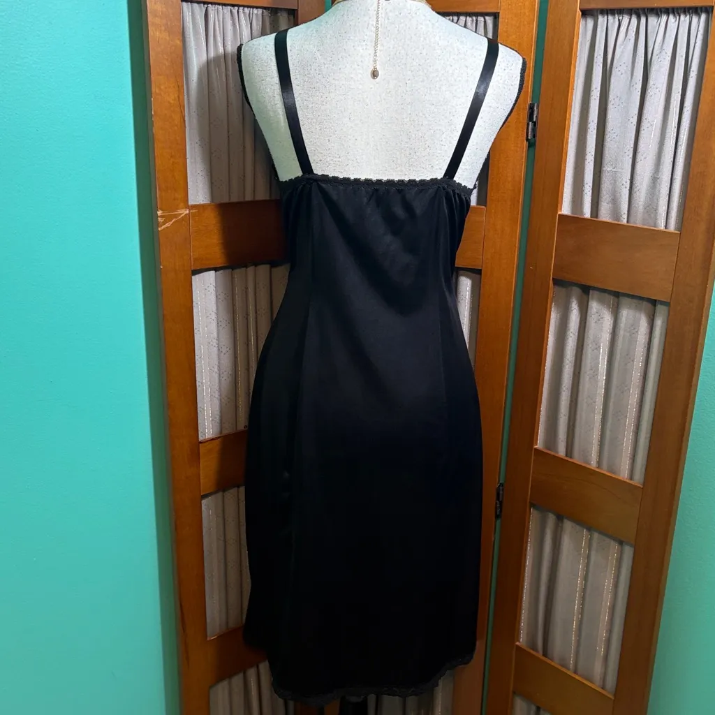 Wonder Maid Vintage Elegant Black Lace Slip Dress Size undefined - Image 8