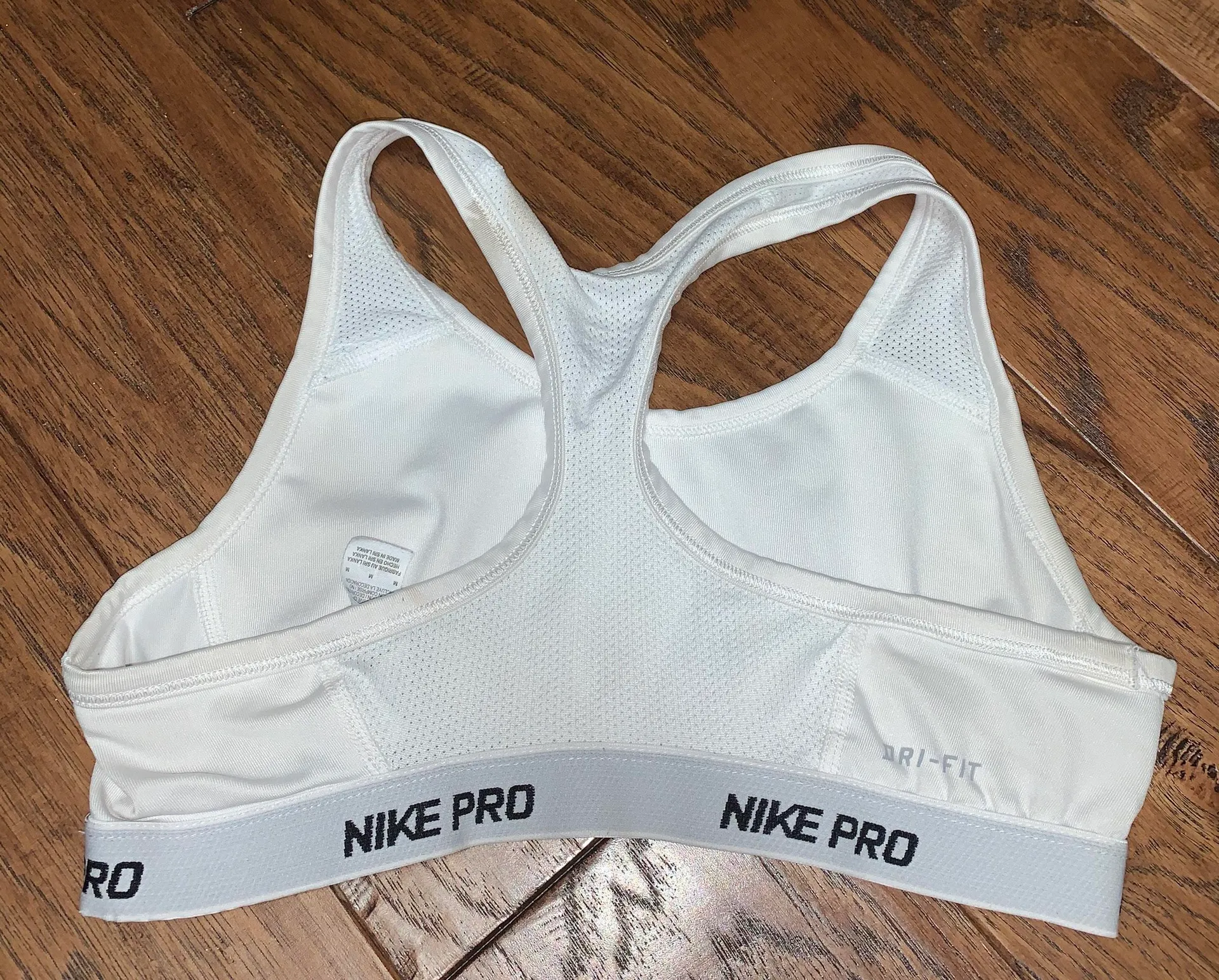 Nike White Sports Bra - Image 2