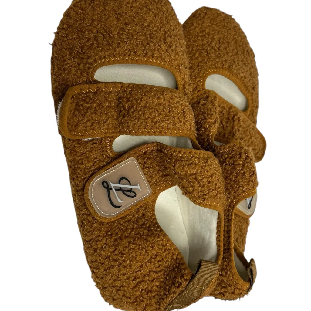 LeIsfIt Womens Mens Slippers Soft House Warm Fuzzy Shoes.For swelling, diabetic Brown Size undefined - Image 10