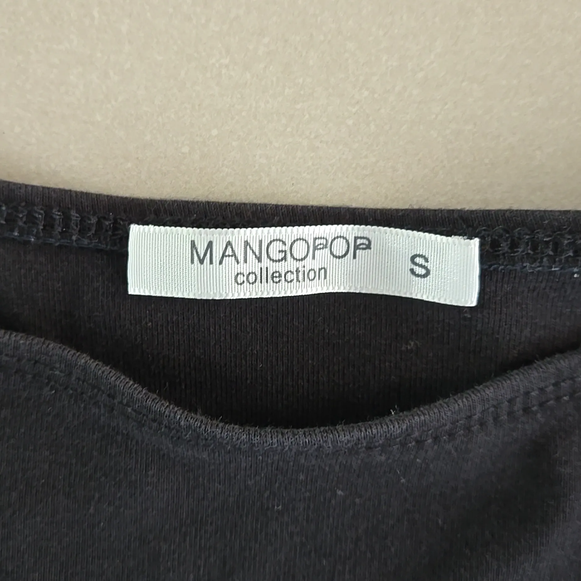 Mango Black PopCollection Bodysuit Size S - Image 4