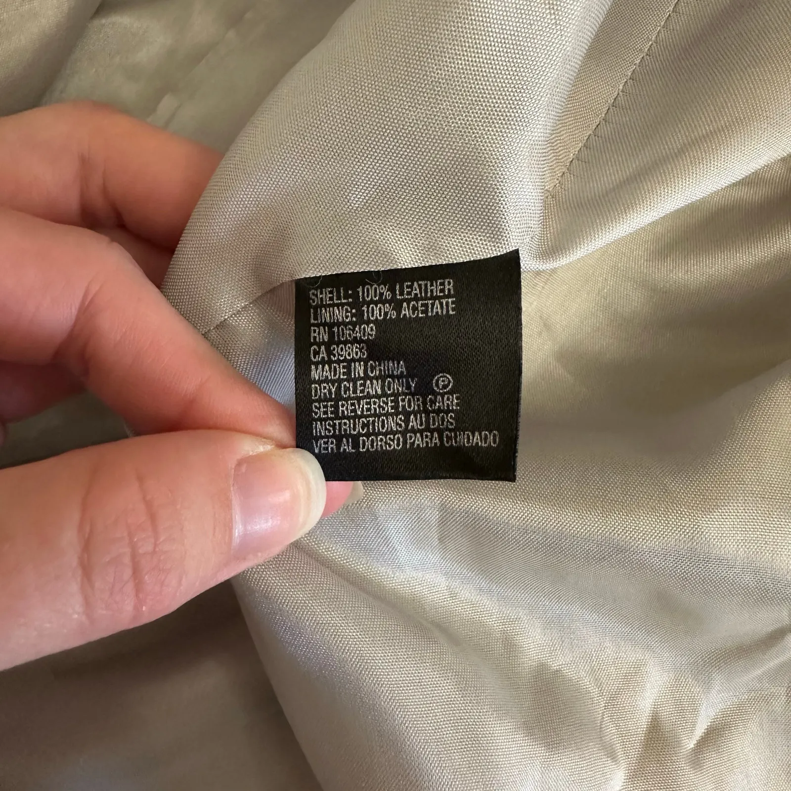 Isabella DeMarco Metallic Silver Genuine Leather Blazer Jacket Size M Size M - Image 9