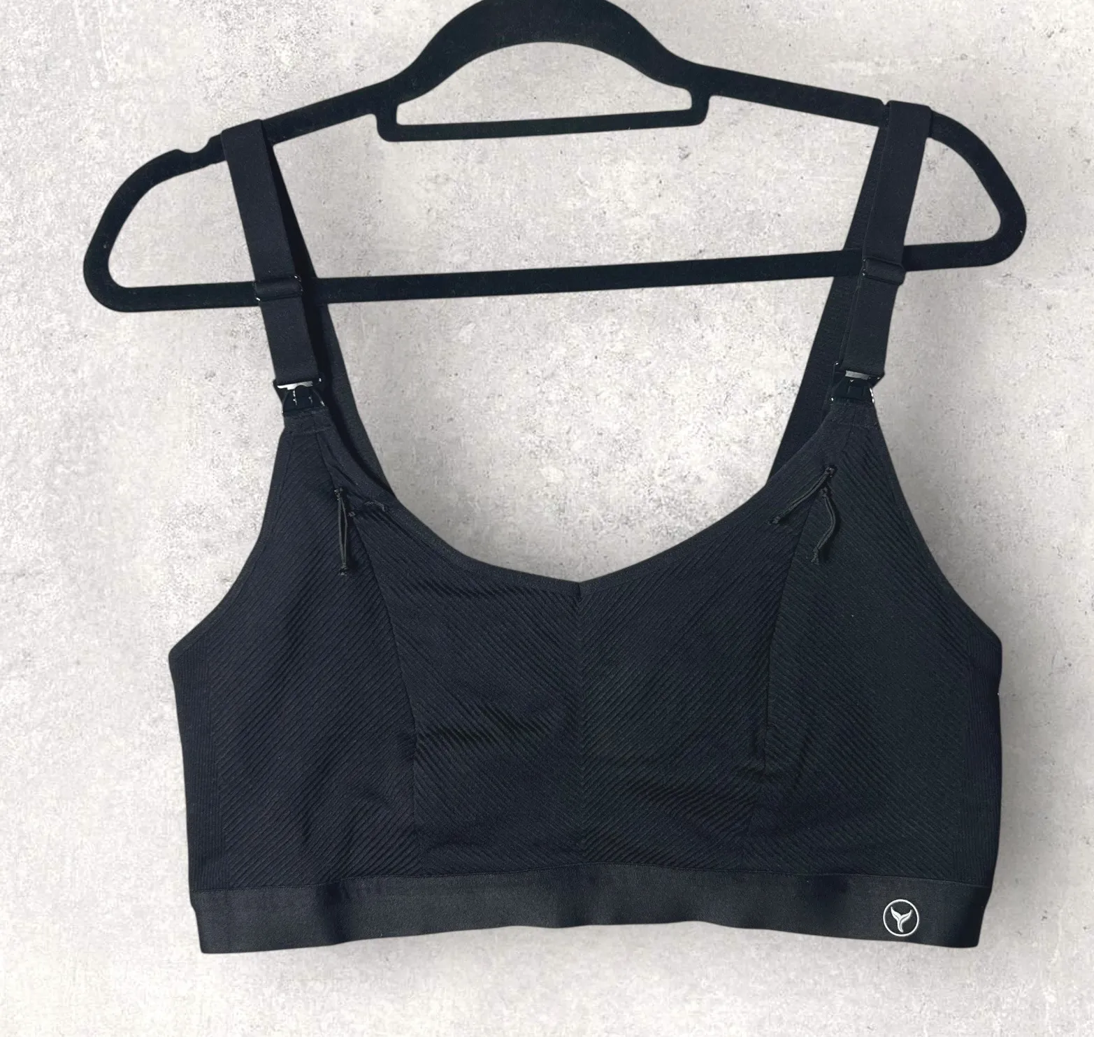 New HOFISH Nursing Bra Wireless Sleep Maternity Bra Pregnancy Breastfeeding XL Black - Image 1