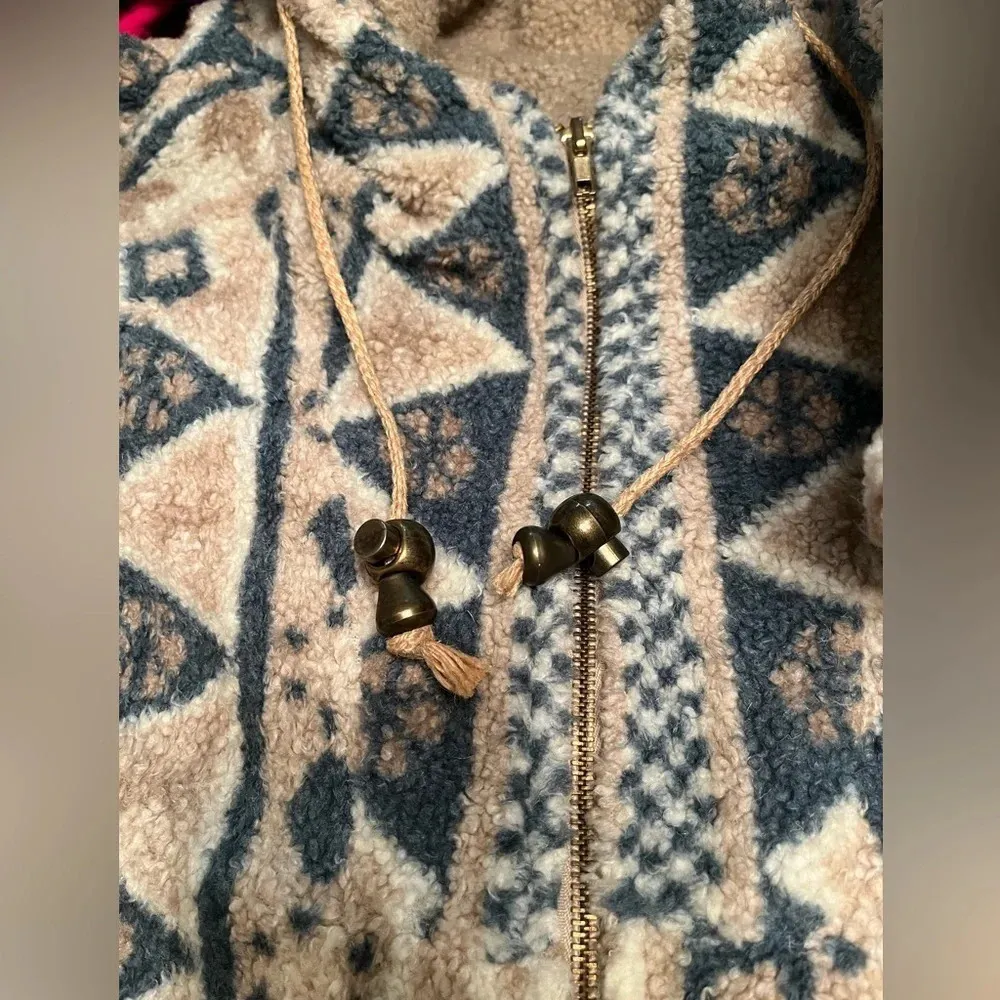 Flirt with Style vintage teddy bear hoodie coat dead stock made in USA, size Med - Image 3