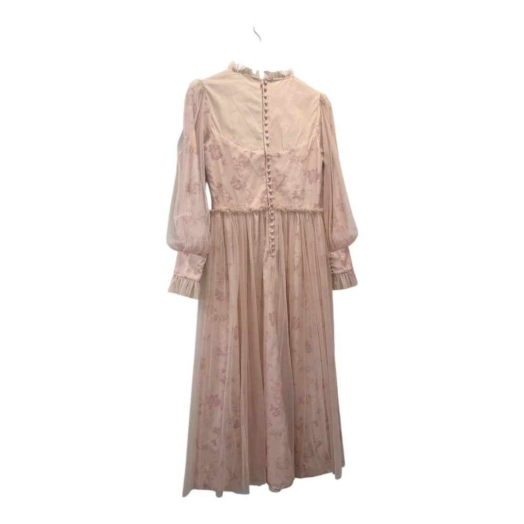 Ivy City Co. Last Songbird Pink Pleated Tulle Dress Size Small - Image 9