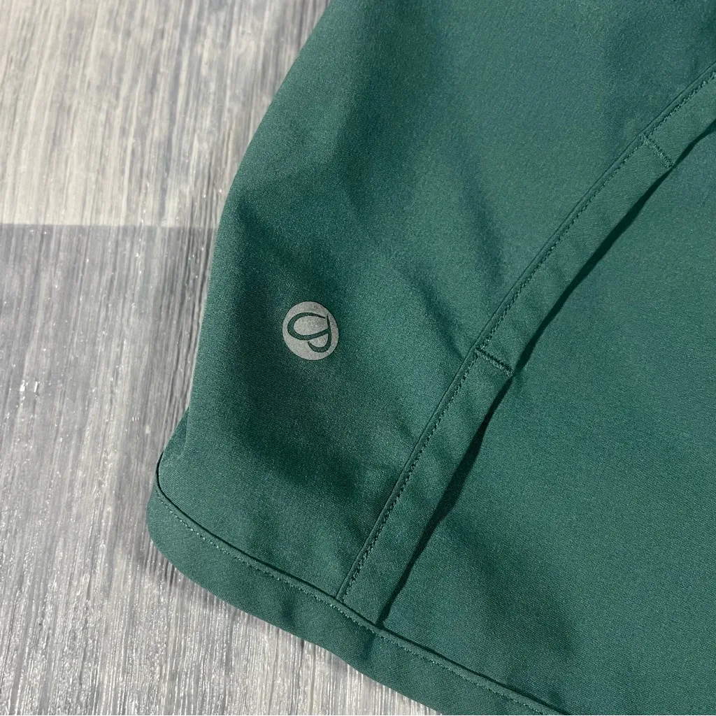 CRZ YOGA Women's Feather-Light Running Shorts Everglade Green Athletic Shorts - Image 4