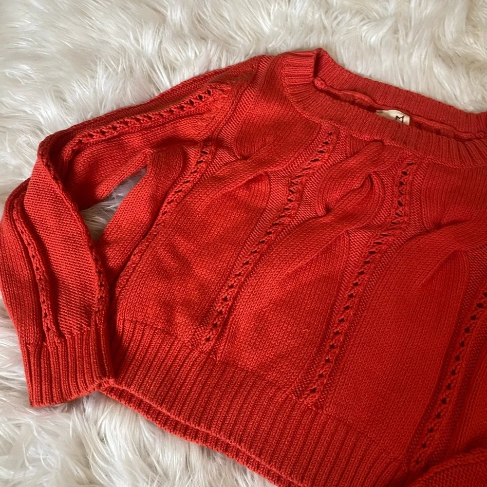 Anthropologie Far Away From Close Cropped Knit Sweater - Image 5