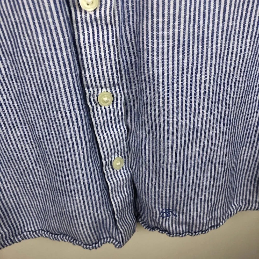Banana Republic  Soft Wash Shirt Blue & White XS - Image 2