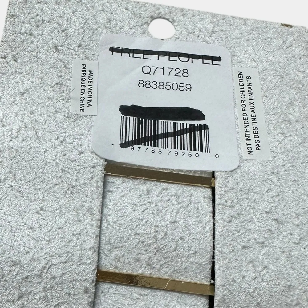 Free People Coquette Dainty Beaded Bow Bobby Pins in Black NWT Dangle - Image 10