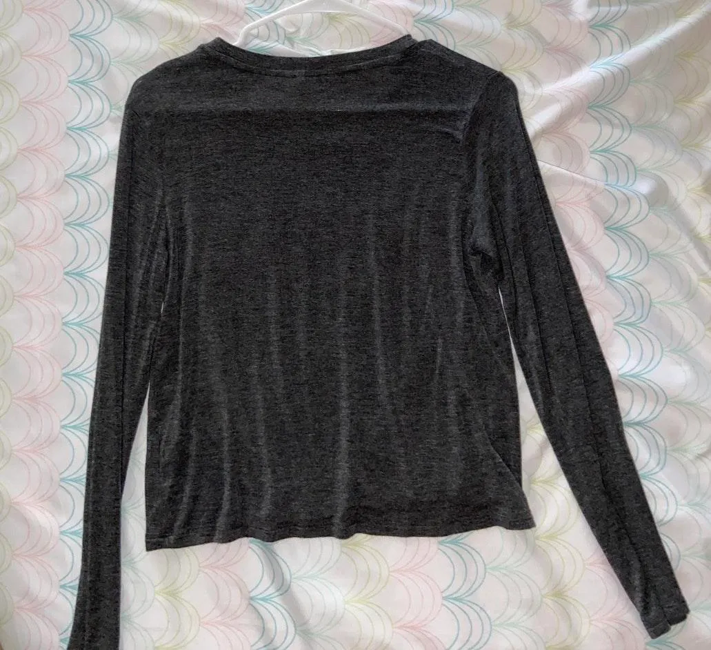 Tresics Gray Long-Sleeved T-Shirt - Image 2