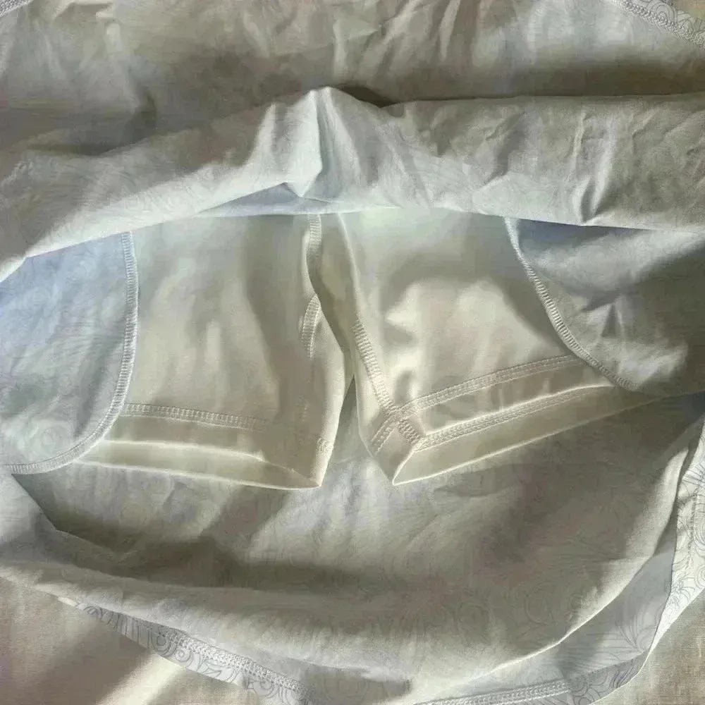 New Puma Golf Power Shape White Floral Skort Size Small Tall Golf Tennis Pockets - Image 5