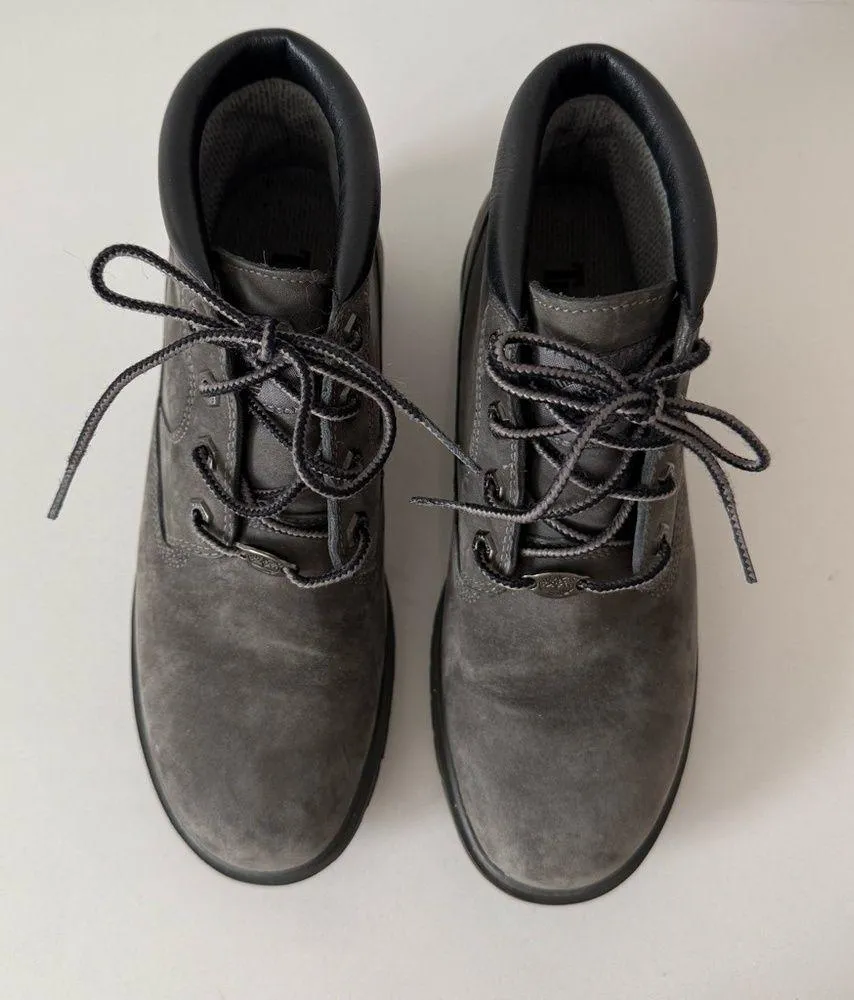 Timberland Nellie Gray Chukka Boots Size 6 Nubuck Leather Lace Up - Image 9