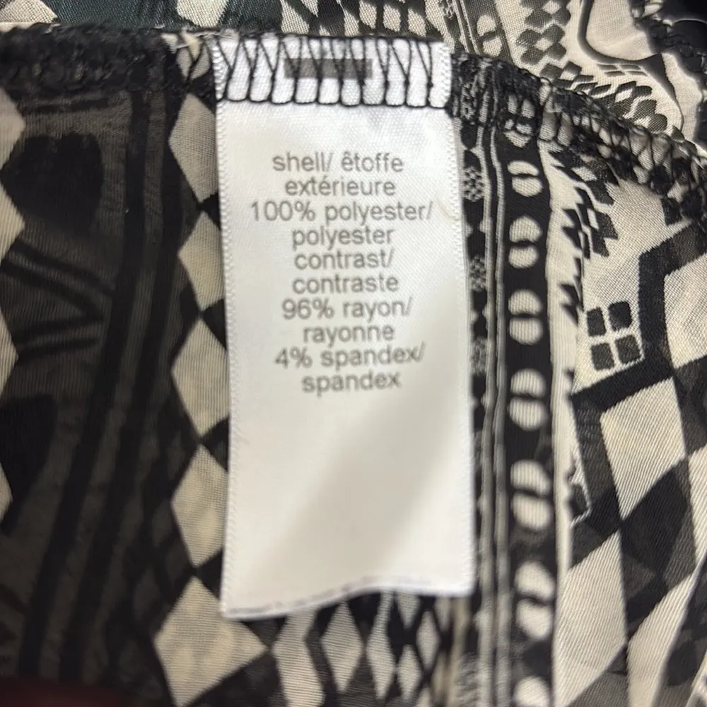 Maurices Dolman Top Fair Isle Aztec Sheer Keyhole Back Cap Sleeve Fitted Waist - Image 7