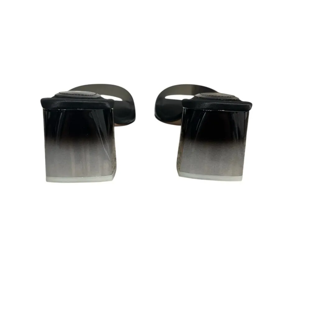 NIB! Good American Block Heel Slide Sandal in Black - Size 9.5 - Image 8