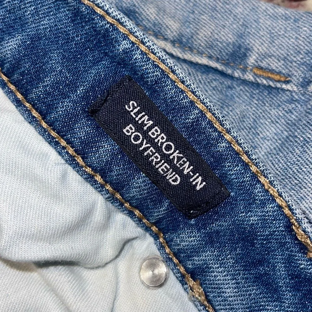 J. Crew Womens Frayed Hem Mid Rise Slim Broken - Image 6