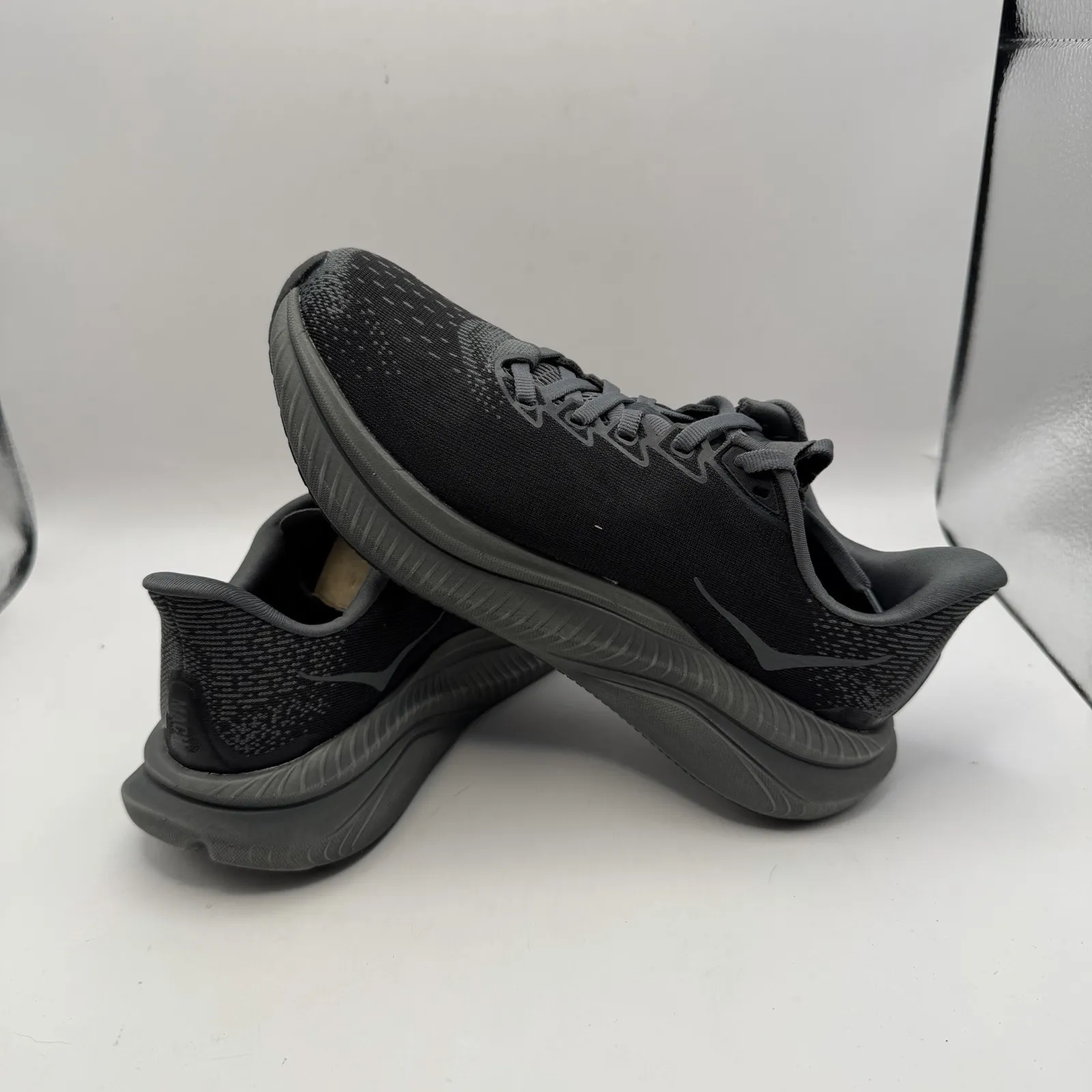 Hoka One One Mach 6 LA 1164033-BBLC Black Gray Running Sneaker Women's Size 7 B - Image 6