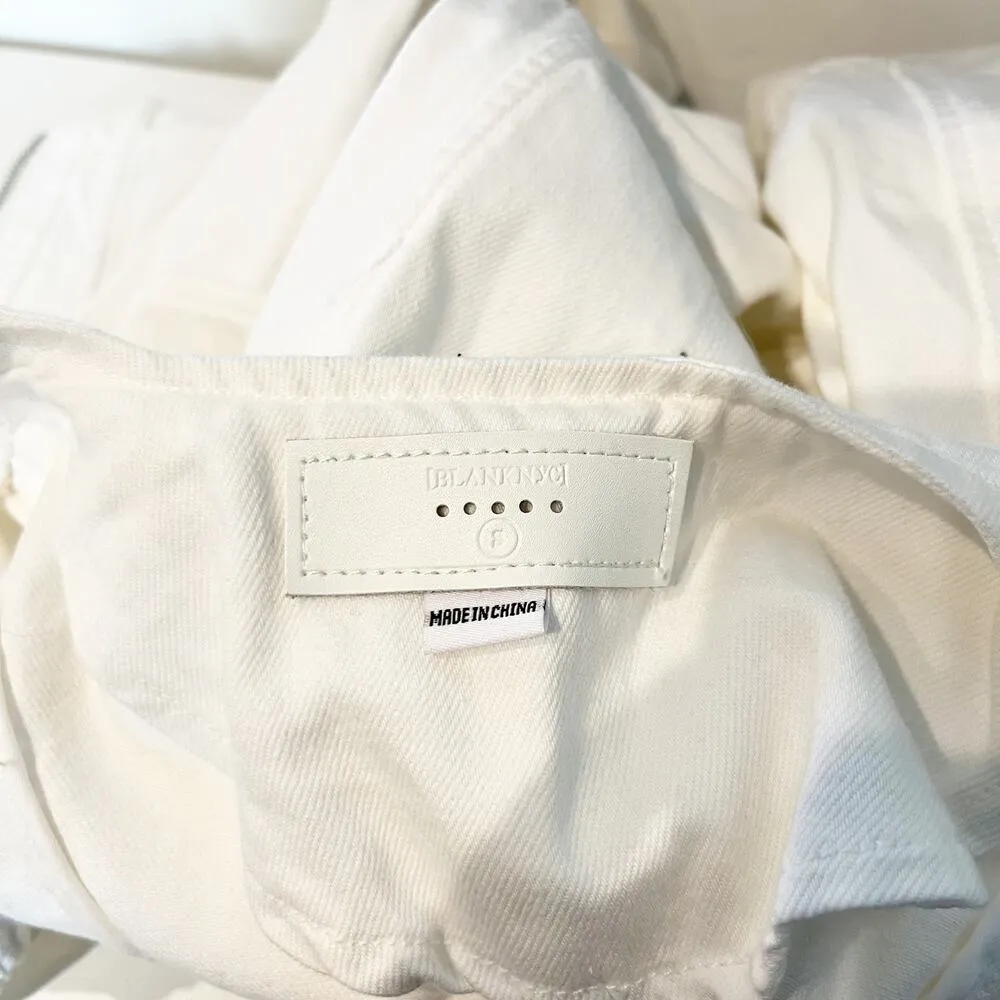 Blank NYC Part Time Lover Jean Cotton Denim Jacket White Small - Image 2