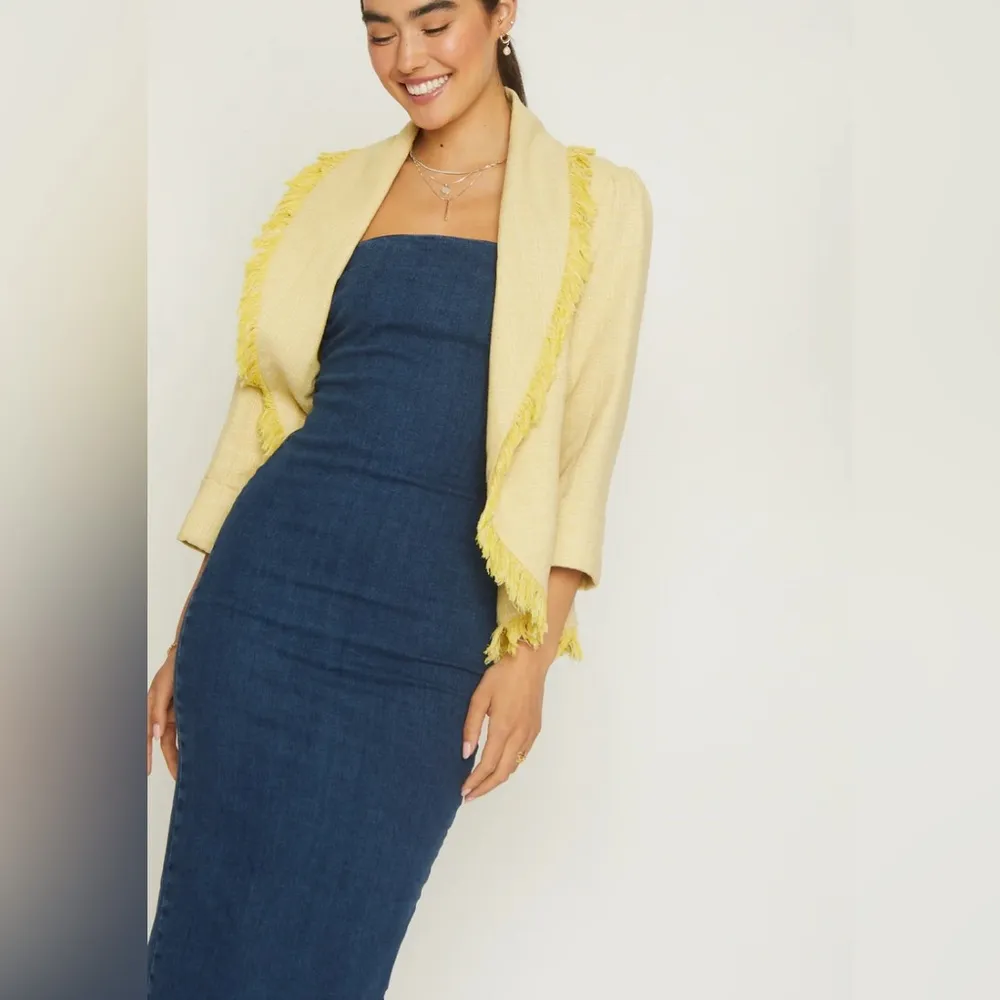 FRENCH MAUVE QUINN FRINGE TWEED JACKET - Image 4