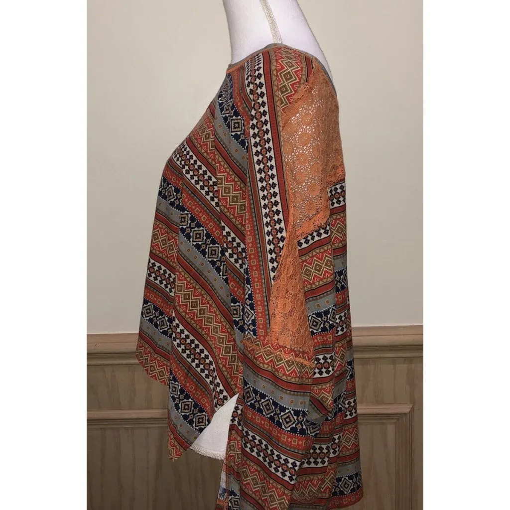 inLUV  ~ 3/4 Sleeve Oversized Blouse ~ Size Small ~ Multicolor - Image 2