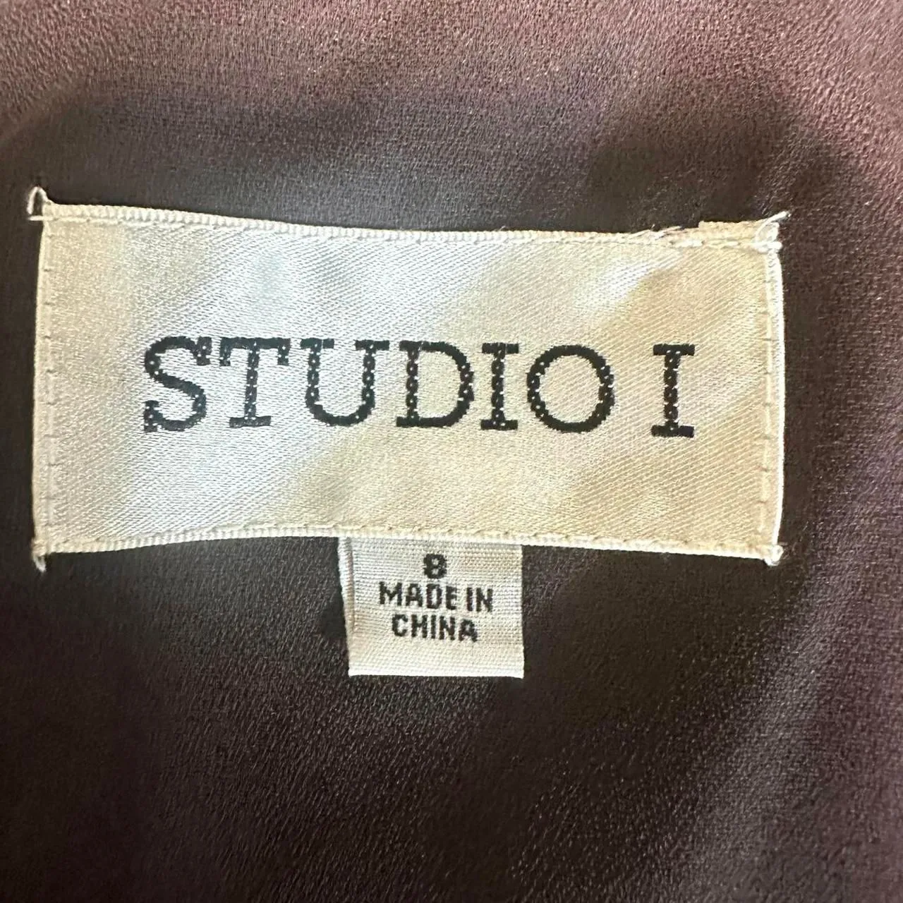 STUDIO I Vintage 90s‎ Brown White Paisley Maxi Dress Womens 8 Fairy Bohemian Y2K - Image 5