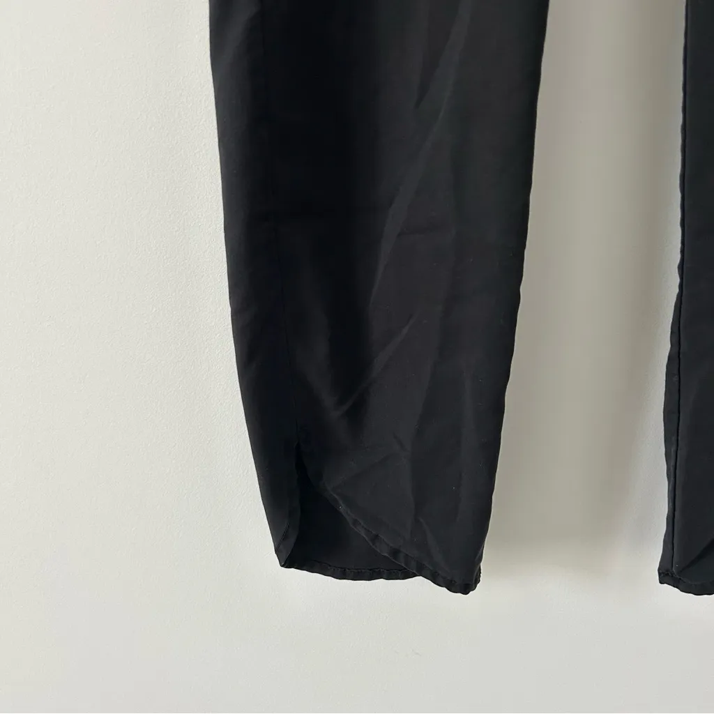 Marine Layer Allison Black Modal High Rise Pull on Tulip Hem Pants M - Image 5