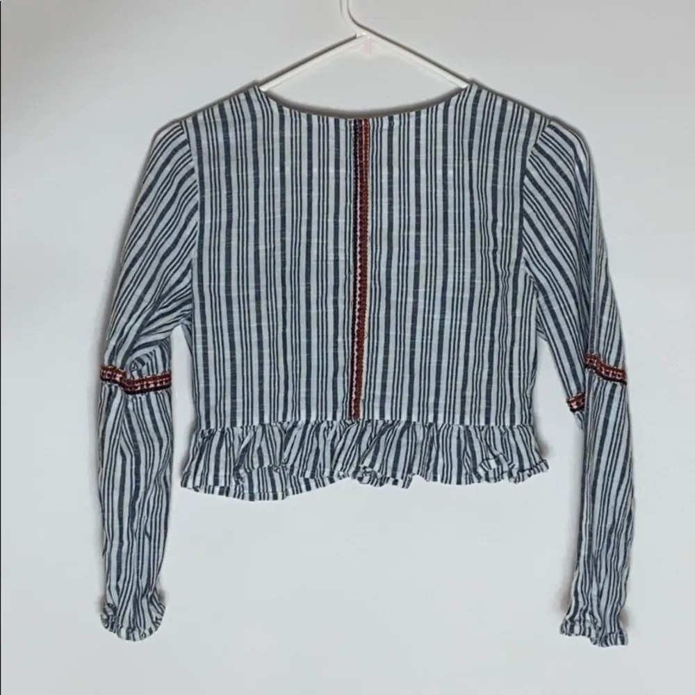 Raga  Sailor cropped embroidered top - Image 4