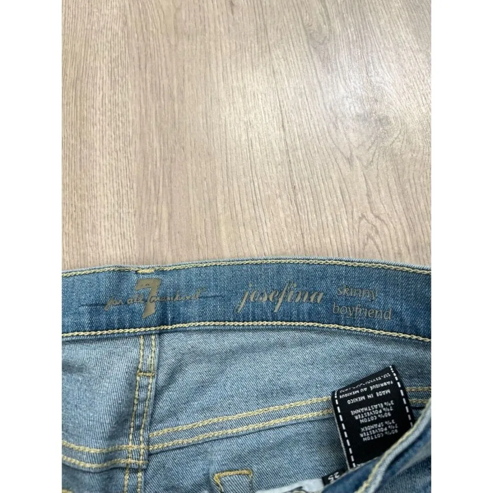 7 For All Mankind Jeans Skinny Woman Size 25 - Image 3