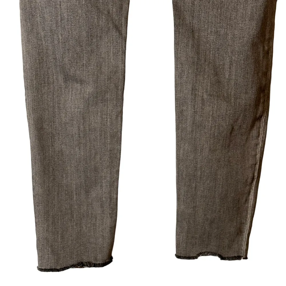 Hudson Nico Midrise Super Skinny‎ Raw Hem Jeans in Glass WMAR407DBQ Size 28 - Image 10