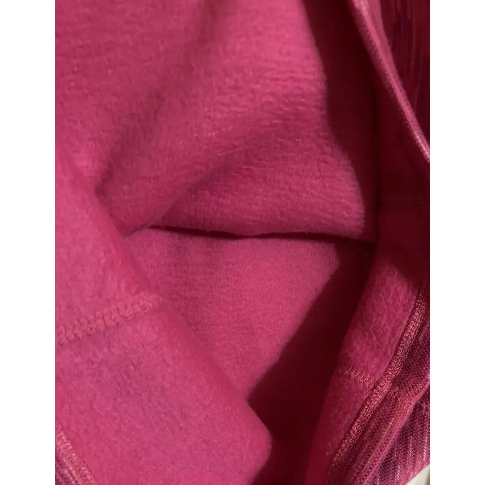 Tek Gear Womens 1/4‎ Zip Pullover Fleece Jacket Pink Space Dye Long Sleeve M - Image 5