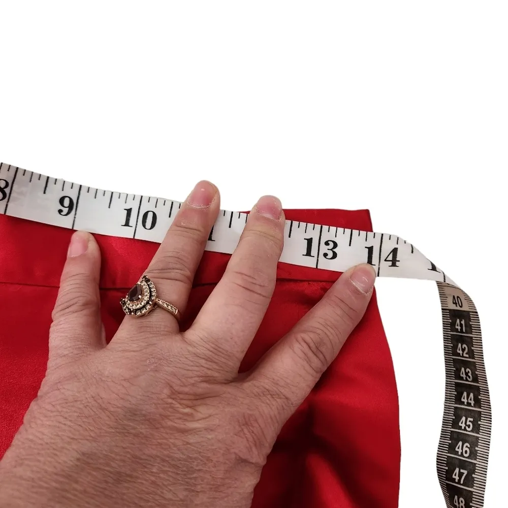 Jessica McClintock for Gunne Sax Vintage 90’s/Y2k Red Satin 2 Piece Corset Set - Image 15