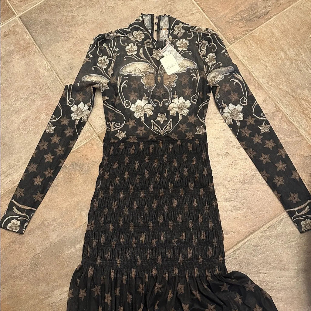 Free people star gazer maxi dress NWT size small - Image 8